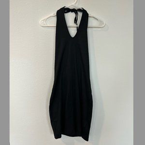 Wild Fable Sleeveless V-Neck Halter Black Dress Size L